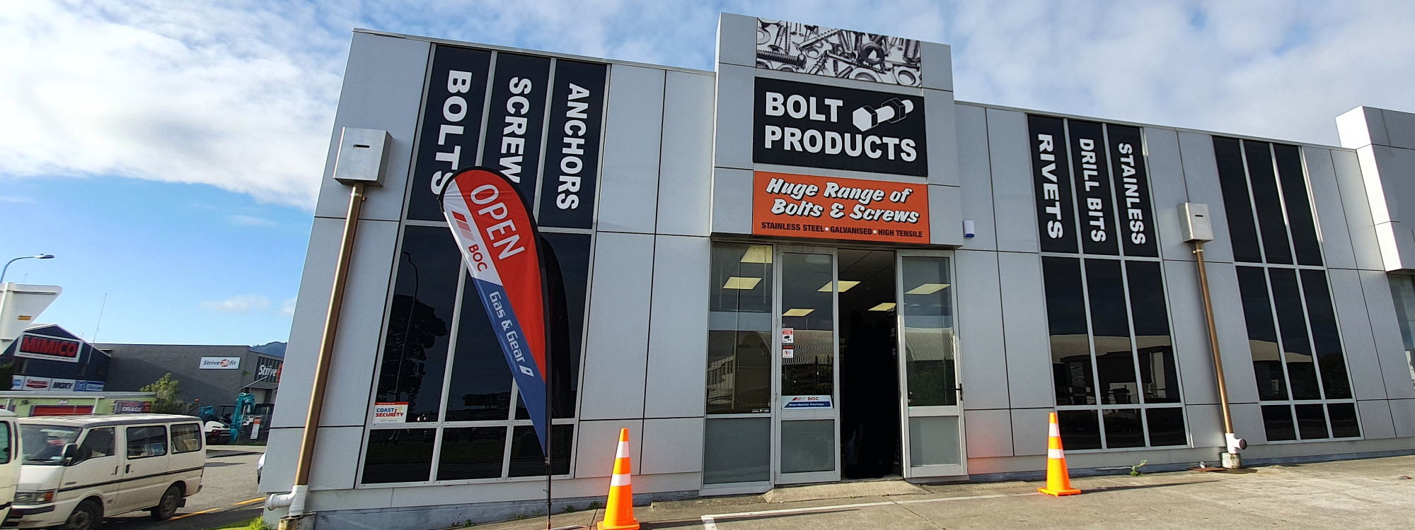 Fasteners NZ | Bolts, nuts, screws, chain and rigging